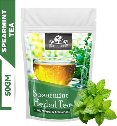 Herbal tea packaging with natural ingredients for wellness.