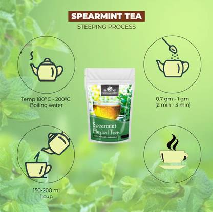 Herbal tea leaves in packaging