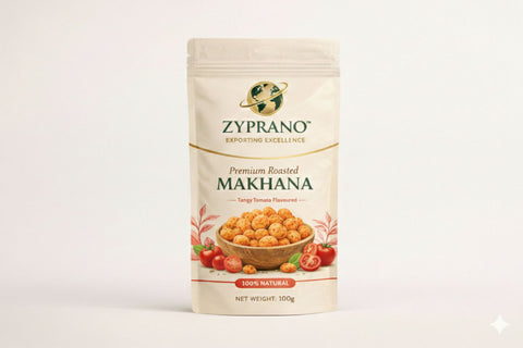 Tangy tomato flavoured makhana with an irresistible tang.