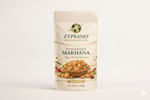 Makhana magic masala flavored snack with a delicious mix of spices.
